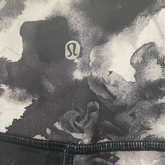 Lululemon High Times leggings with open stitching along back of legs. - Picture 10 of 11